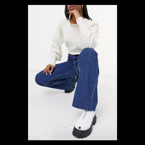 Mango Denim - NWT Mango High Waisted Straight Leg